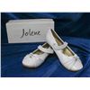 Image 1 : WHITE JOLENE TODDLERS FORMAL BALLET SLIPPER SHOES;