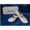 Image 1 : WHITE JOLENE TODDLERS FORMAL BALLET SLIPPER SHOES;