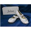 Image 1 : WHITE JOLENE TODDLERS FORMAL BALLET SLIPPER SHOES;