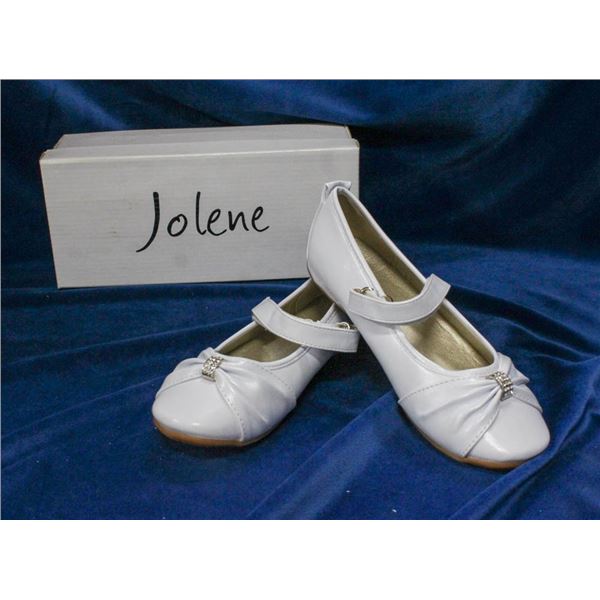 WHITE JOLENE CHILDREN'S FORMAL BALLET SLIPPER SHOES