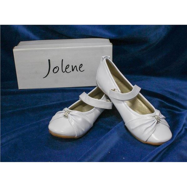 WHITE JOLENE CHILDREN'S FORMAL BALLET SLIPPER SHOES