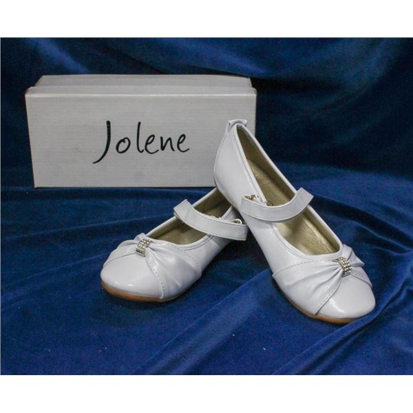 WHITE JOLENE CHILDREN'S FORMAL BALLET SLIPPER SHOES