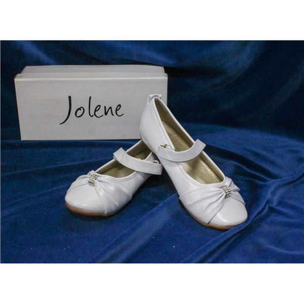 WHITE JOLENE CHILDREN'S FORMAL BALLET SLIPPER SHOES