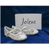 Image 1 : IVORY LACE JOLENE CHILDREN'S BRIDAL SLIPPERS;
