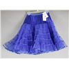 Image 1 : COBALT BLUE -CHERRY VELVET FASHION TUTU; SIZE XL
