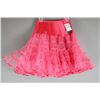 Image 1 : DEEP PINK -CHERRY VELVET FASHION TUTU; SIZE MED