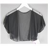 Image 1 : SHEER BLACK JOLENE FORMAL DESIGNER BOLERO JACKET;