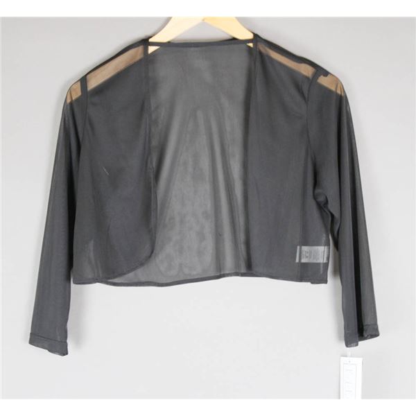 BLACK SHEER JOLENE DESIGNER BOLERO WOMEN'S