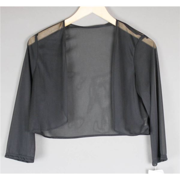 BLACK SHEER JOLENE DESIGNER BOLERO WOMEN'S