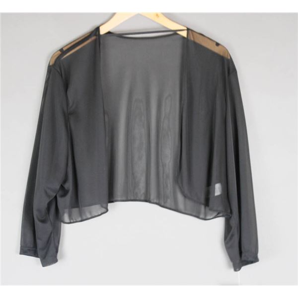 BLACK SHEER JOLENE DESIGNER BOLERO WOMEN'S