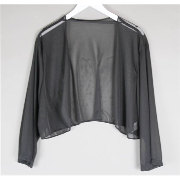 BLACK SHEER JOLENE DESIGNER BOLERO WOMEN'S