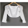 Image 1 : BONE WHITE BOLERO STYLE BRIDAL WOMEN'S JACKET;
