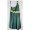 Image 1 : DARK EMERALD GREEN/ GOLD ACCENT CELAVIE DESIGNER