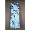 Image 1 : BLUE/ FLORAL PAPILLION DESIGNER DRESS;