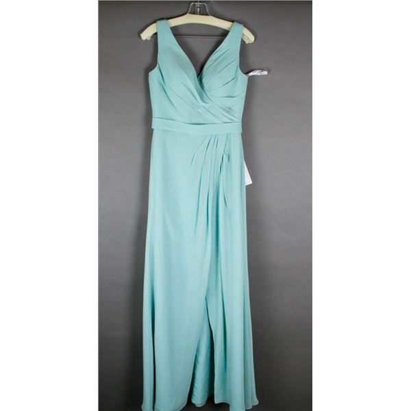 AQUA ROMANTIC BRIDALS FORMAL DESIGNER DRESS;