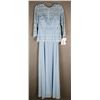 Image 1 : SKY BLUE LACE TOP JOLENE FORMAL DESIGNER DRESS;