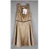 Image 1 : GOLD/ BLACK FEVER LONDON DESIGNER DRESS;