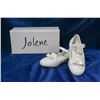 Image 1 : WHITE SPARKLE JOLENE TODDLERS BRIDAL SLIPPERS;