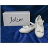 Image 1 : WHITE SPARKLE JOLENE CHILDREN'S BRIDAL SLIPPERS;
