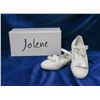 Image 1 : WHITE SPARKLE JOLENE CHILDREN'S BRIDAL SLIPPERS;