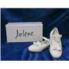 Image 1 : WHITE SPARKLE JOLENE CHILDREN'S BRIDAL SLIPPERS;