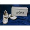 Image 1 : WHITE JOLENE TODDLERS BRIDAL SLIPPERS;