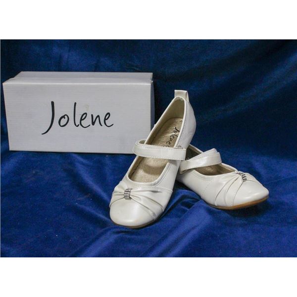 IVORY JOLENE CHILDREN'S BRIDAL SLIPPERS;