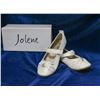 Image 1 : IVORY JOLENE CHILDREN'S BRIDAL SLIPPERS;