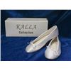 Image 1 : WHITE KALLA COLLECTION BRIDAL BALLET SLIPPERS;