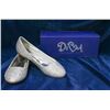 Image 1 : SILVER/ RHINESTONE DIVA SLIDE ON BRIDAL SHOES;