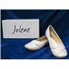 Image 1 : IVORY JOLENE CHILDREN'S BRIDAL BALLET SHOES;