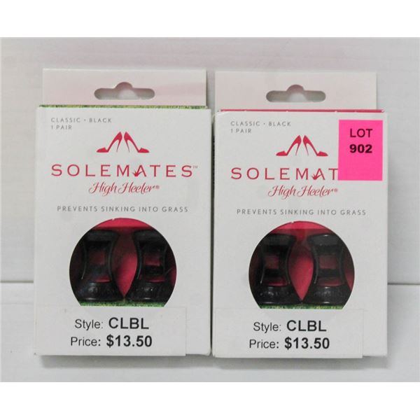 LOT OF 2 SOLE MATES HIGH HEEL GUARDS; CLASSIC