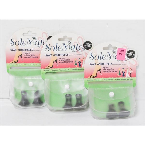 LOT OF 3 SOLE MATES HIGH HEEL GUARDS; CLASSIC