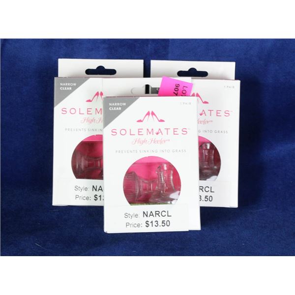 LOT OF 3 SOLE MATES HIGH HEEL GUARDS; NARROW