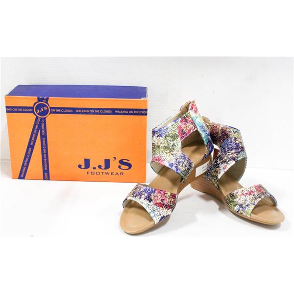 MULTI COLORED FLORAL PRINT/ RHINESTONE STUDDED