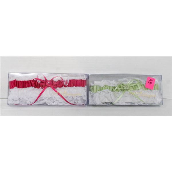 LOT OF 2 WEDDINGSTAR GARTERS; STYLE #7220 - COLOR