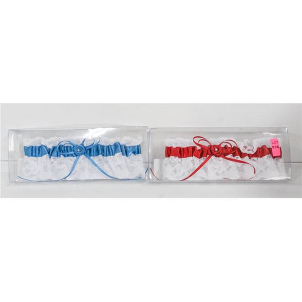 LOT OF 2 WEDDINGSTAR GARTERS; STYLE #7220 - COLOR