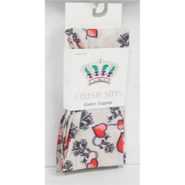 BIKER HEART BENCHMARK COUTURE LEGGINGS;