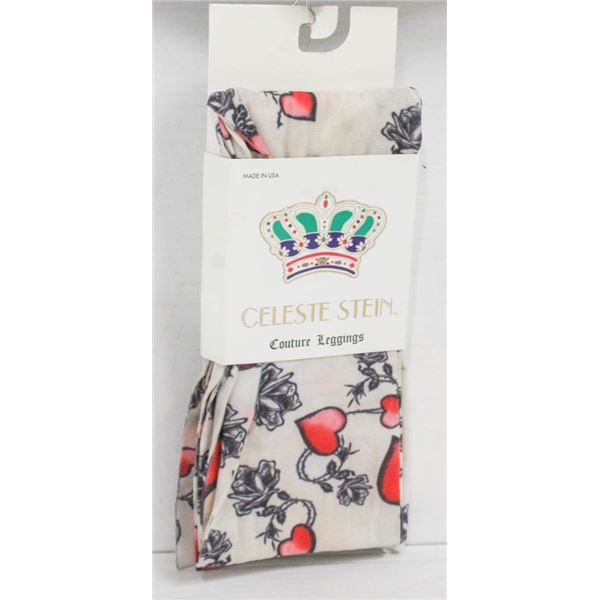 BIKER HEART BENCHMARK COUTURE LEGGINGS;