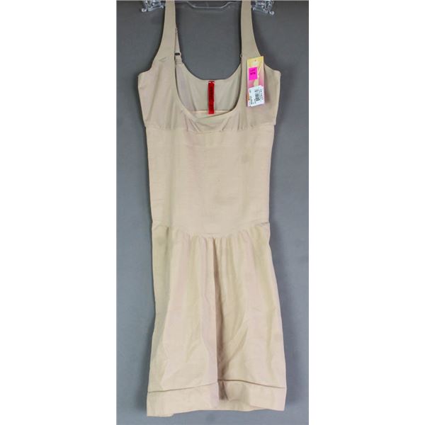 SPANX OPEN BUST FULL SLIP; NATURAL - SIZE SMALL