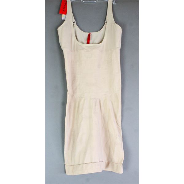SPANX OPEN BUST FULL SLIP; NATURAL - SIZE MEDIUM