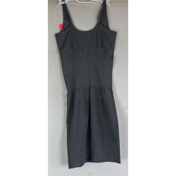 SPANX OPEN BUST FULL SLIP; BLACK - SIZE MEDIUM
