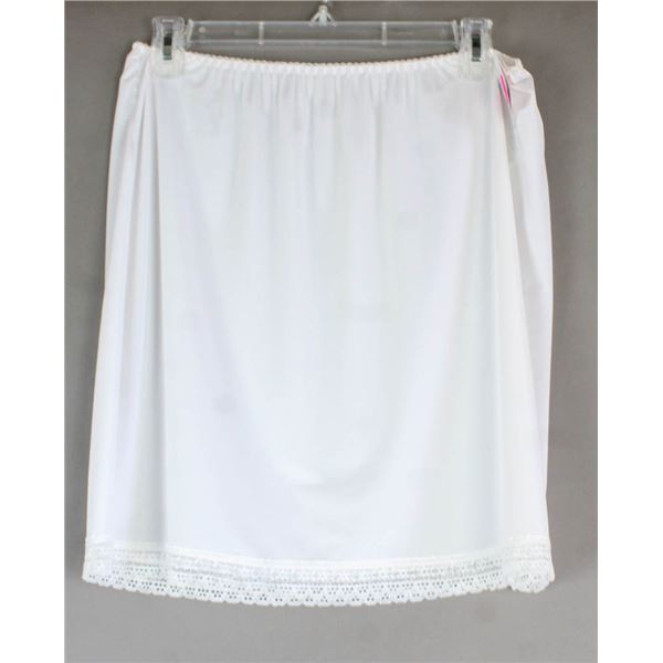 PATRICIA LINGERIE DRESS SLIP- WHITE; SIZE XL