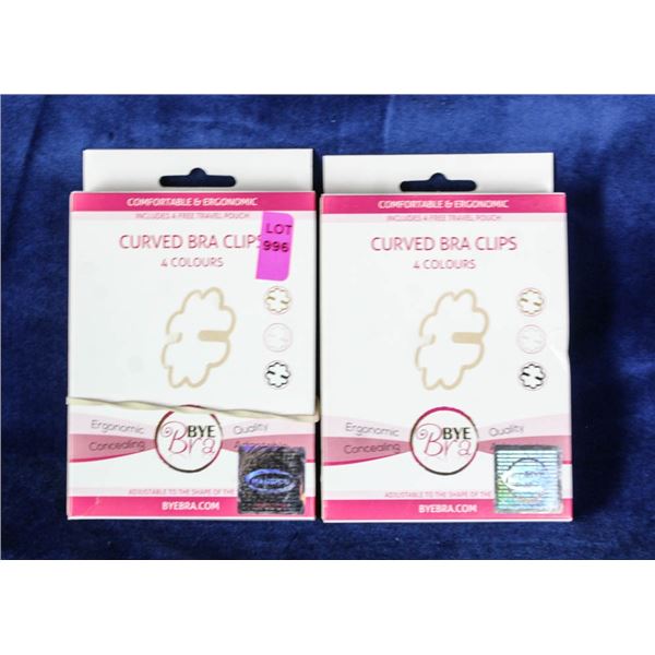 LOT OF 2 BYE BRA CURVED BRA CLIPS