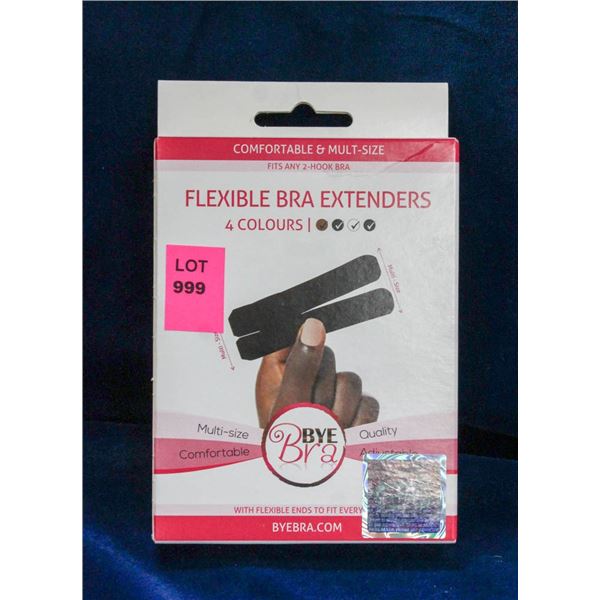 BYE BRA FLEXIBLE BRA EXTENDERS; 4 COLOURS