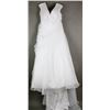 Image 1 : WHITE VENUS BRIDAL DESIGNER GOWN; SIZE 26-