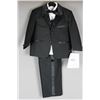 Image 1 : BLACK/ WHITE JOLENE CHILDREN'S 5PC SUIT; SIZE 3