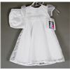 Image 1 : WHITE LACE JOLENE INFANTS DESIGNER DRESS W/