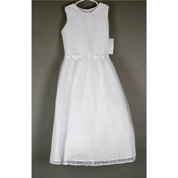 WHITE SHEER/ RHINESTONE JOLENE YOUTH FORMAL
