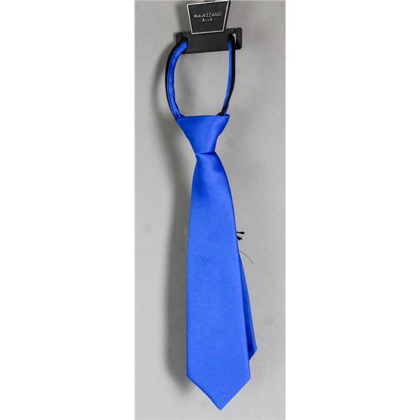TODDLERS MAVEZZANO BLUE NECK TIE- ADJUSTABLE